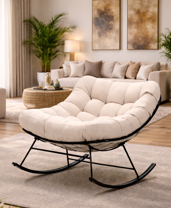 Swing chairs and rocking chairs Pakistan — garden  balcony drawing room furniture | Hamza Interiors