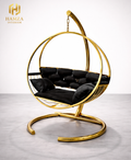 Premium Double Seater Swing Chair – Iron Frame with Cushions