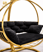 Premium Double Seater Swing Chair – Iron Frame with Cushions
