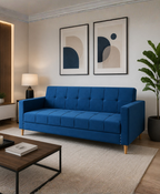 Minimalist Blue Sofa Bed made with Molty Foam