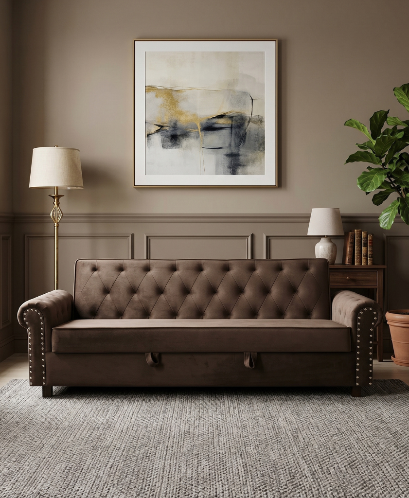 The Hazel Haven Sofa Bed made with Molty Foam