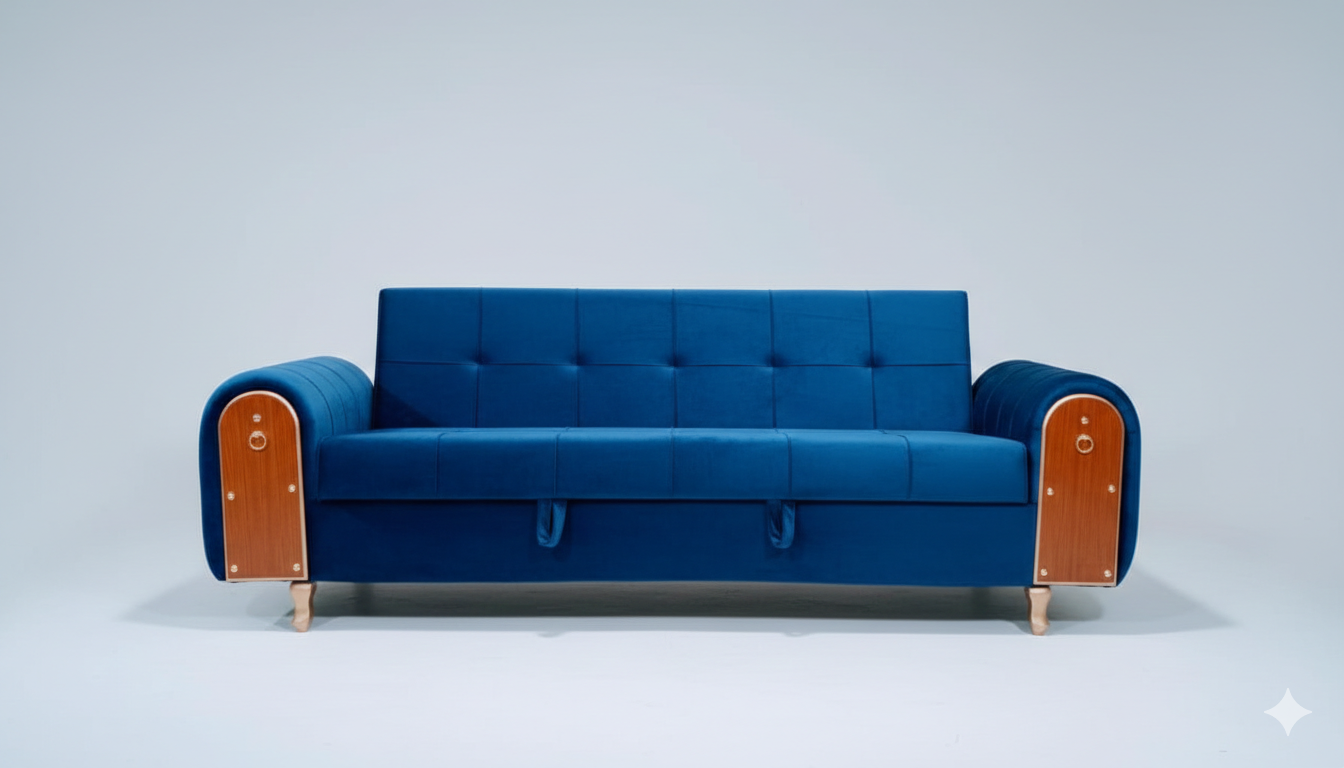 Oceanic Wood-Craft Sofa Bed made with Molty Foam