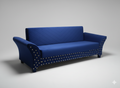 Midnight Stud Sofa Beds made with Molty Foam