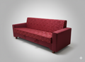 The Regal Damask Sofa Bed made with Molty Foam