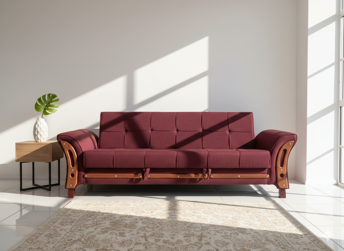 Sapphire Ripple Sofa Bed made with Molty Foam