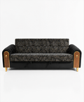 Hamza Interior - Oceanic Wood-Craft Sofa Bed made with Molty Foam