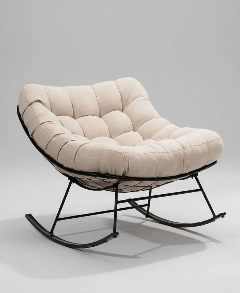Classic Cushioned Rocking Chair Premium Drawing Room & Lawn Furniture